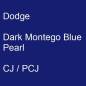 Preview: Dodge, Dark Montego Blue Pearl, CJ / PCJ.